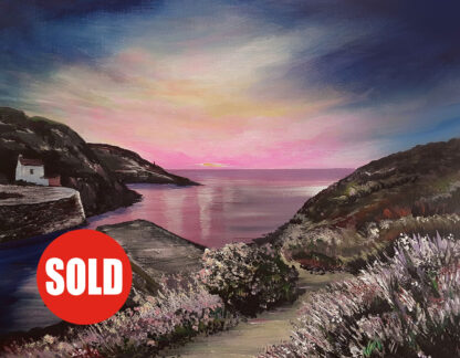 Evening Gathers, Porthgain. Original Painting.