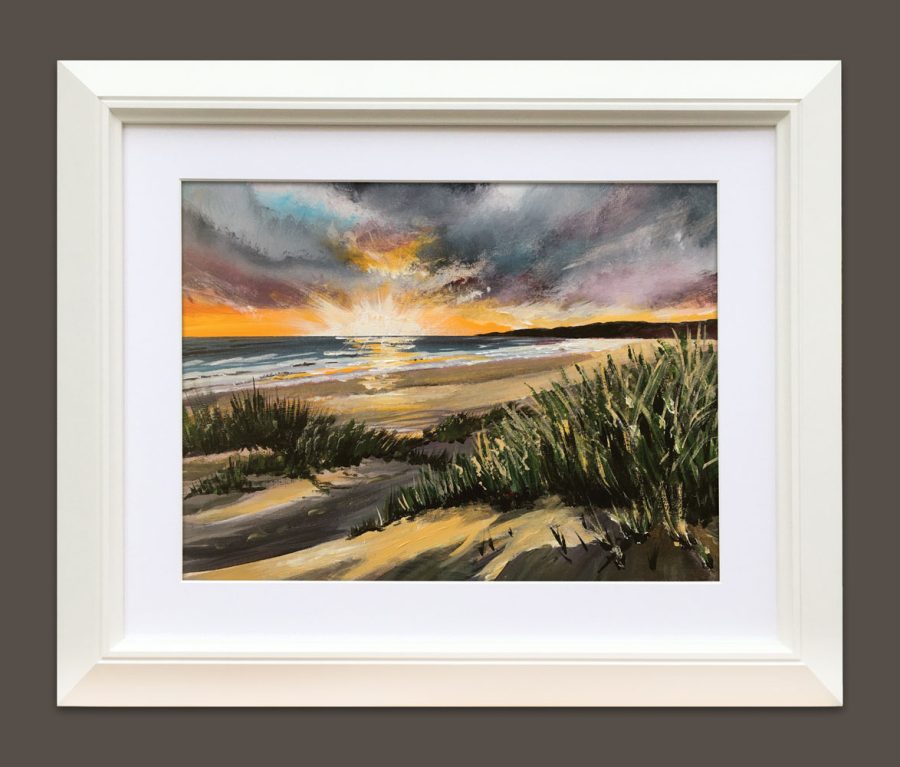 Jill Jones' seascape paintings: 'Fiery Fresh West'