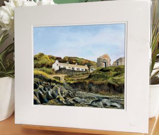 Aberfelin Cottages and Old Mill.  Fine Art Giclée Print. Medium size