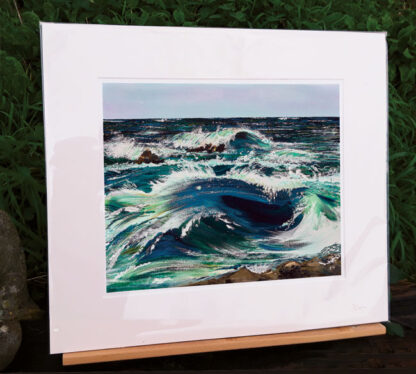 One for St Aidan (Waves No. 2). Fine Art Giclée Print. - Image 2