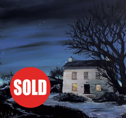 Starry Pembrokeshire Night.  Original Painting.