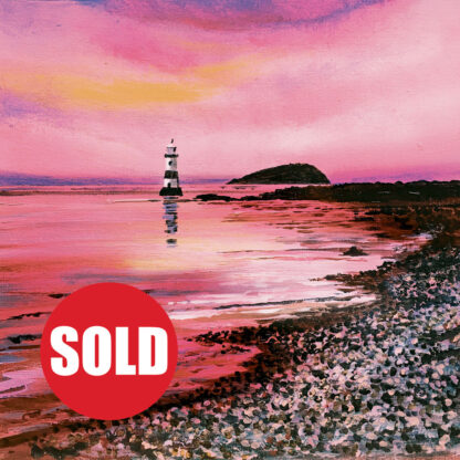Wider Wales - Penmon Point in Pink. Original Painting