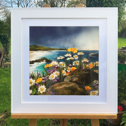 Rainy Daisies. Original Painting - Image 2