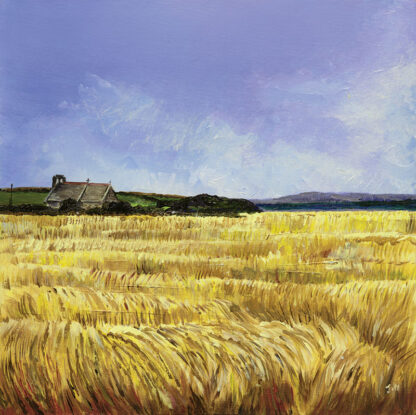 Cornfield (Talbenny Church). Original Painting.