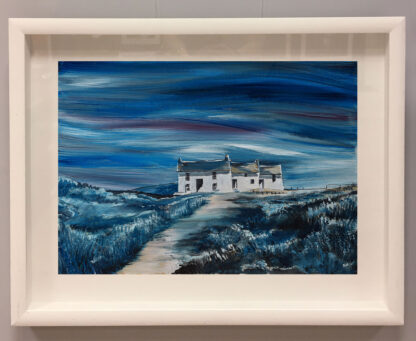 Midnight Preseli Cottage.  Original Painting. - Image 2