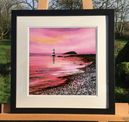 Wider Wales - Penmon Point in Pink. Original Painting - Image 2