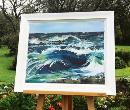 One for St Aidan. (Waves No. 2). Original Painting. - Image 2