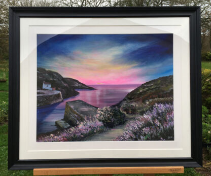 Evening Gathers, Porthgain. Original Painting. - Image 2