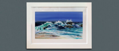 Jewel Waves and Sea Splash.  Original Painting. - Image 2