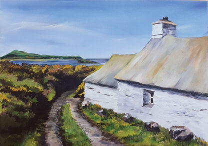 Pembrokeshire Seaside Cottage - Original Painting - Image 2