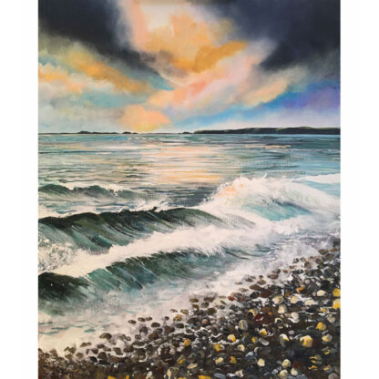Newgale Nocturne. Original Painting