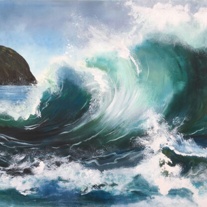 Twist and Shout (Left Panel). Original Painting - Image 2