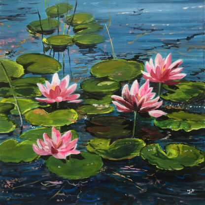 Water Lilies. Fine Art Giclée Print.