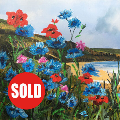 Wildflower Happy Place. (Left) Original Painting.