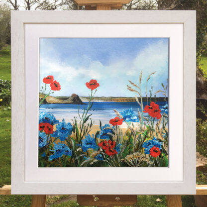 Wildflower Happy Place. (Centre) Original painting. - Image 3
