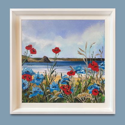 Wildflower Happy Place. (Centre) Original painting. - Image 3