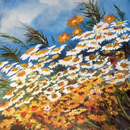 Golden Flow. Original painting.