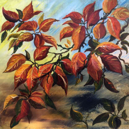 Autumn Falls. Original painting.