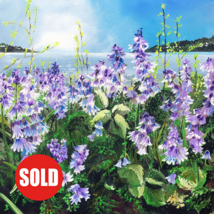 Bluebell Cool Sparkle. Original painting.
