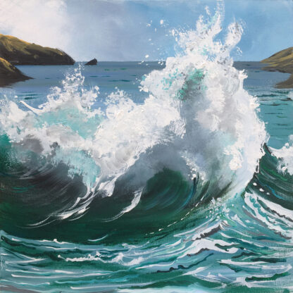 Waves in the Bay. Original Painting. - Image 3
