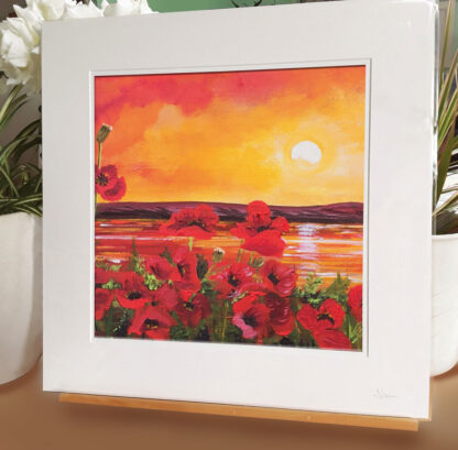 Sunset Poppies no. 2. Fine Art Giclée Print. - Image 2