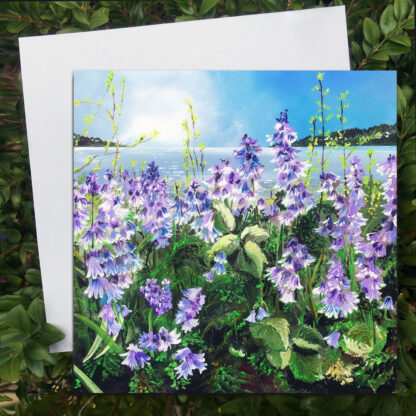 Bluebell Cool Sparkle. Greetings card.