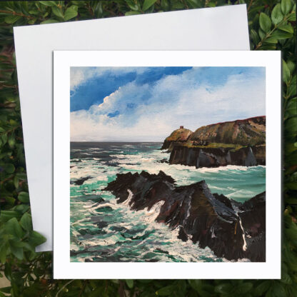 Abereiddy Blue Lagoon Greetings card.