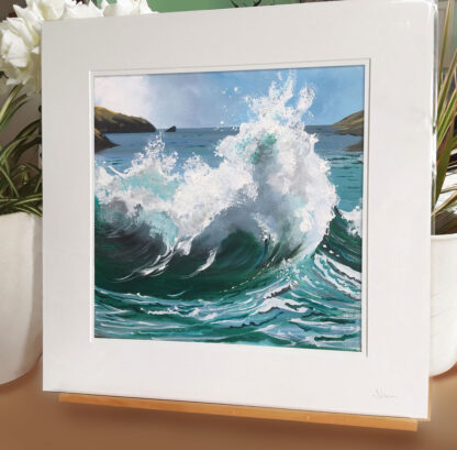 Waves in the Bay. Fine Art Giclée Print - Image 2