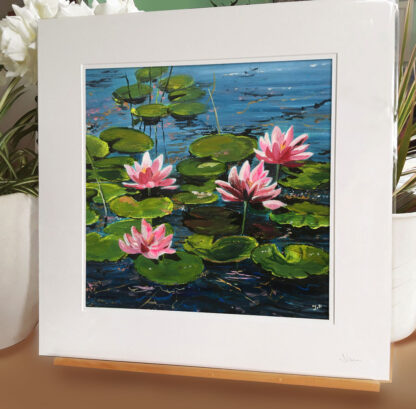 Water Lilies. Fine Art Giclée Print. - Image 2