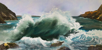 Brave the Waves. Original Painting. - Image 3