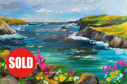 Bay Pretty Boulders. Original Painting.