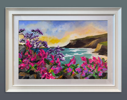 Rocks and Foxgloves. Original Painting. - Image 2