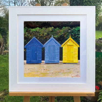 Beach Huts. Original Painting. - Image 2