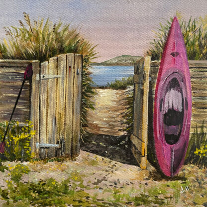 Back Yard Beauty. Original Painting. - Image 3