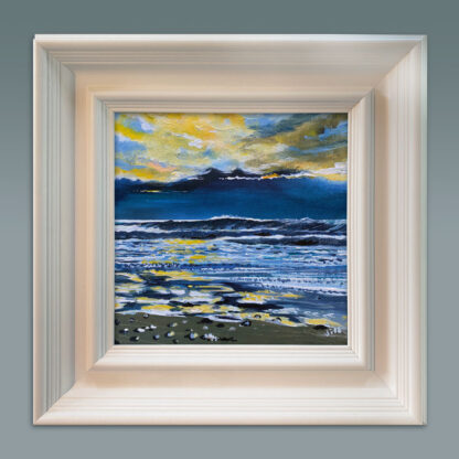 Blue and Gold. Original Painting. - Image 2