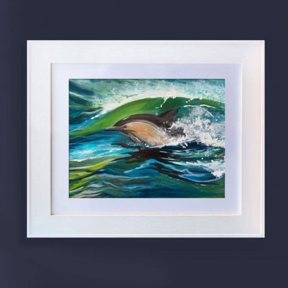 Dolphin. Original Painting. - Image 2