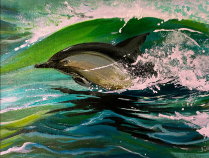 Dolphin. Original Painting.
