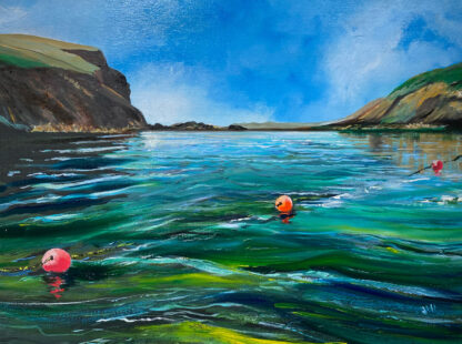 Laps and Languid. Original Painting.