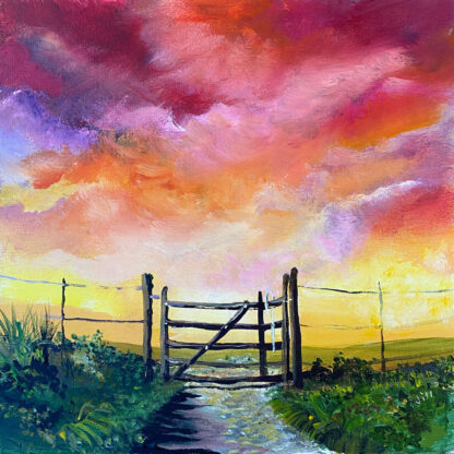 Path 2 the West. Original Painting.