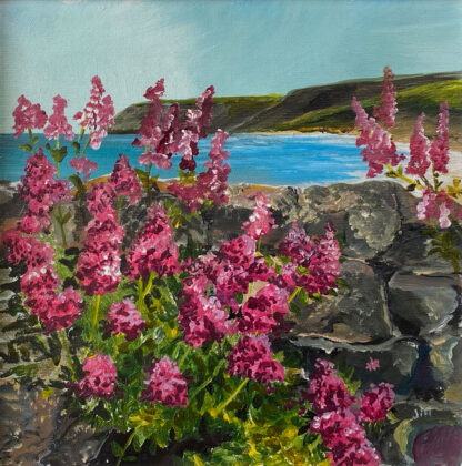 Wildflower Wall. Original Painting.