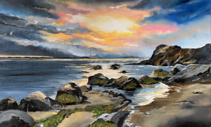 Dreams Ride on Night's Wings Original Painting. - Image 3