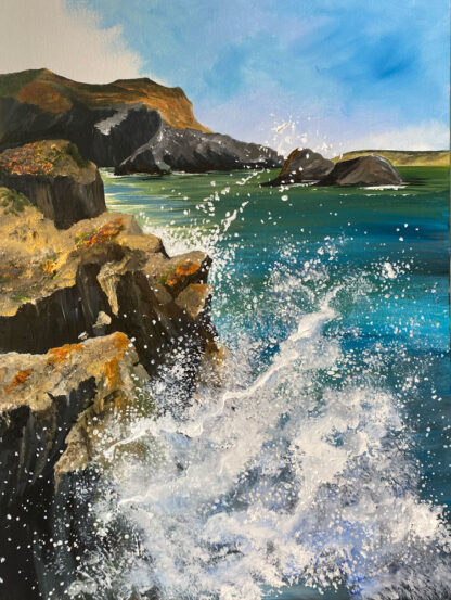 Coastal Splash Original Painting.