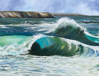 Here Come old Flat Top... Original Painting.
