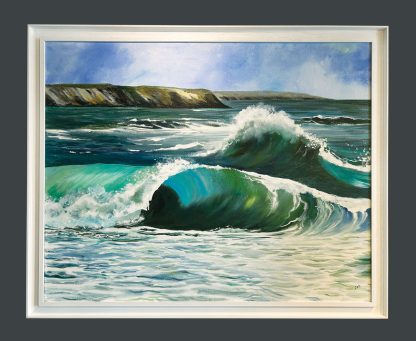 Here Come old Flat Top... Original Painting. - Image 3