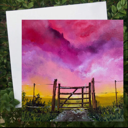 On the Right Path. Greetings card.