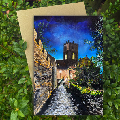 Steps into the Light. Greetings card.