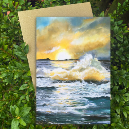 Rise in Glory. Greetings card.