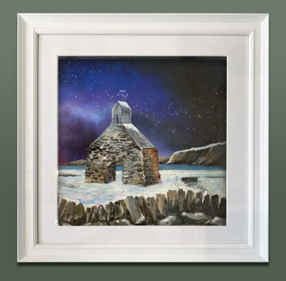 'Snowy Cwm-yr-Eglwys'  Original Painting. - Image 2
