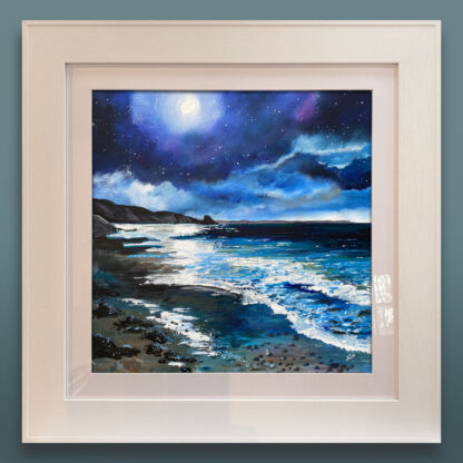 'Midnight Waves Whisper'  Original Painting. - Image 2