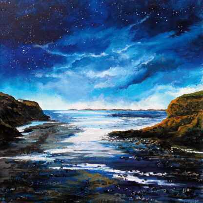 'Light on at the Point'  Original Painting.